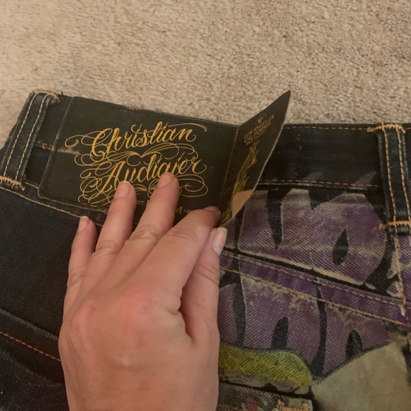 Rare vintage Christian Audigier for Ed Hardy men’s jeans - Picture 6 of 9